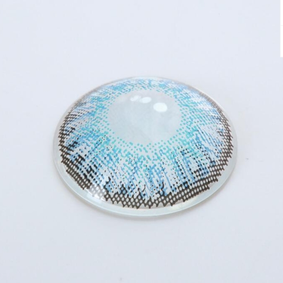 3 Tone Colored Lenses in "Brilliant Blue" Eye Makeup Blue Eyes - Picture 11 of 14